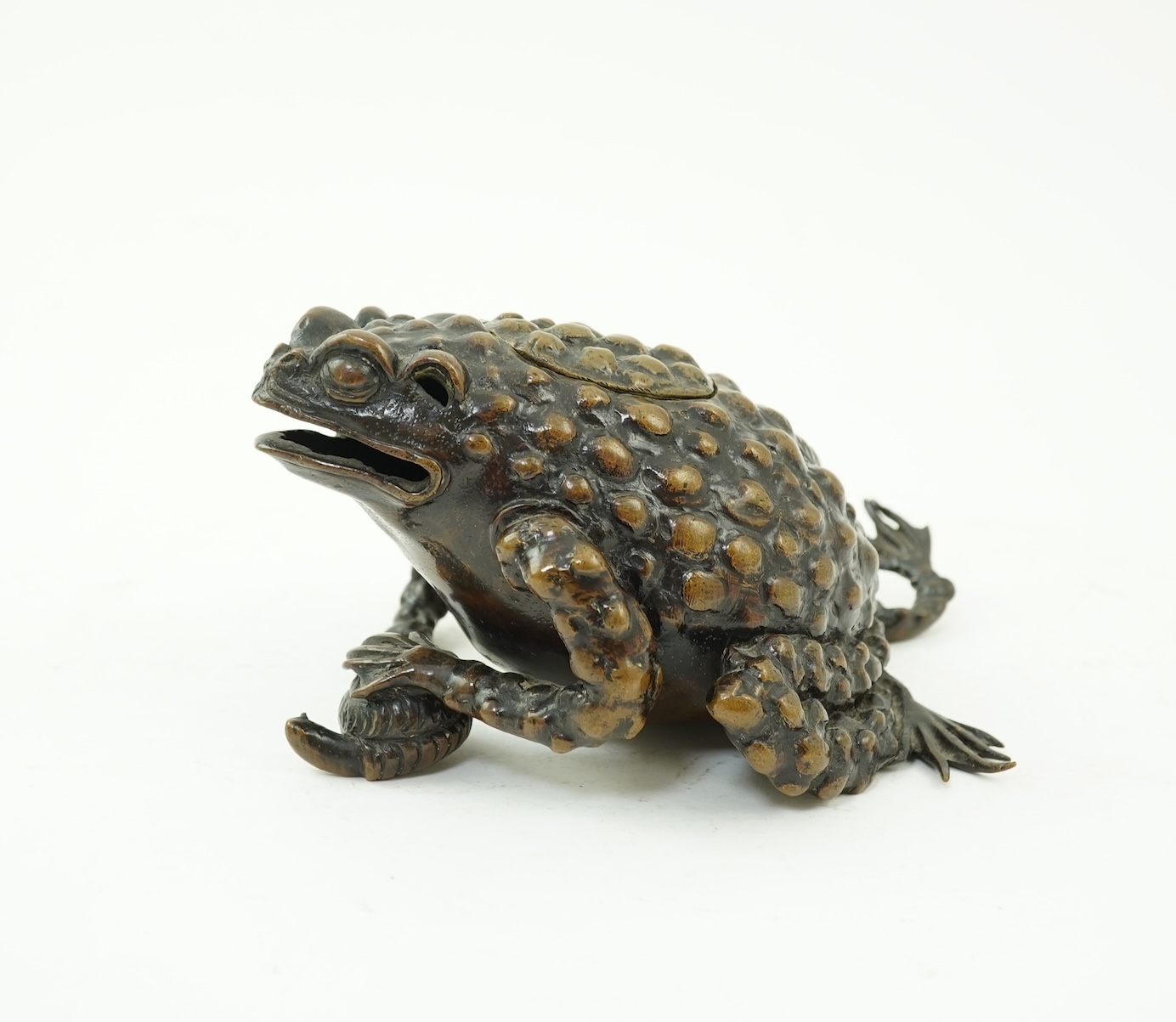 An Italian bronze model of a toad, probably Padua or Florence, c.1600